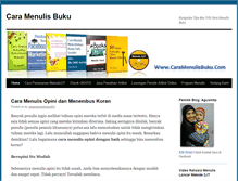 Tablet Screenshot of caramenulisbuku.com